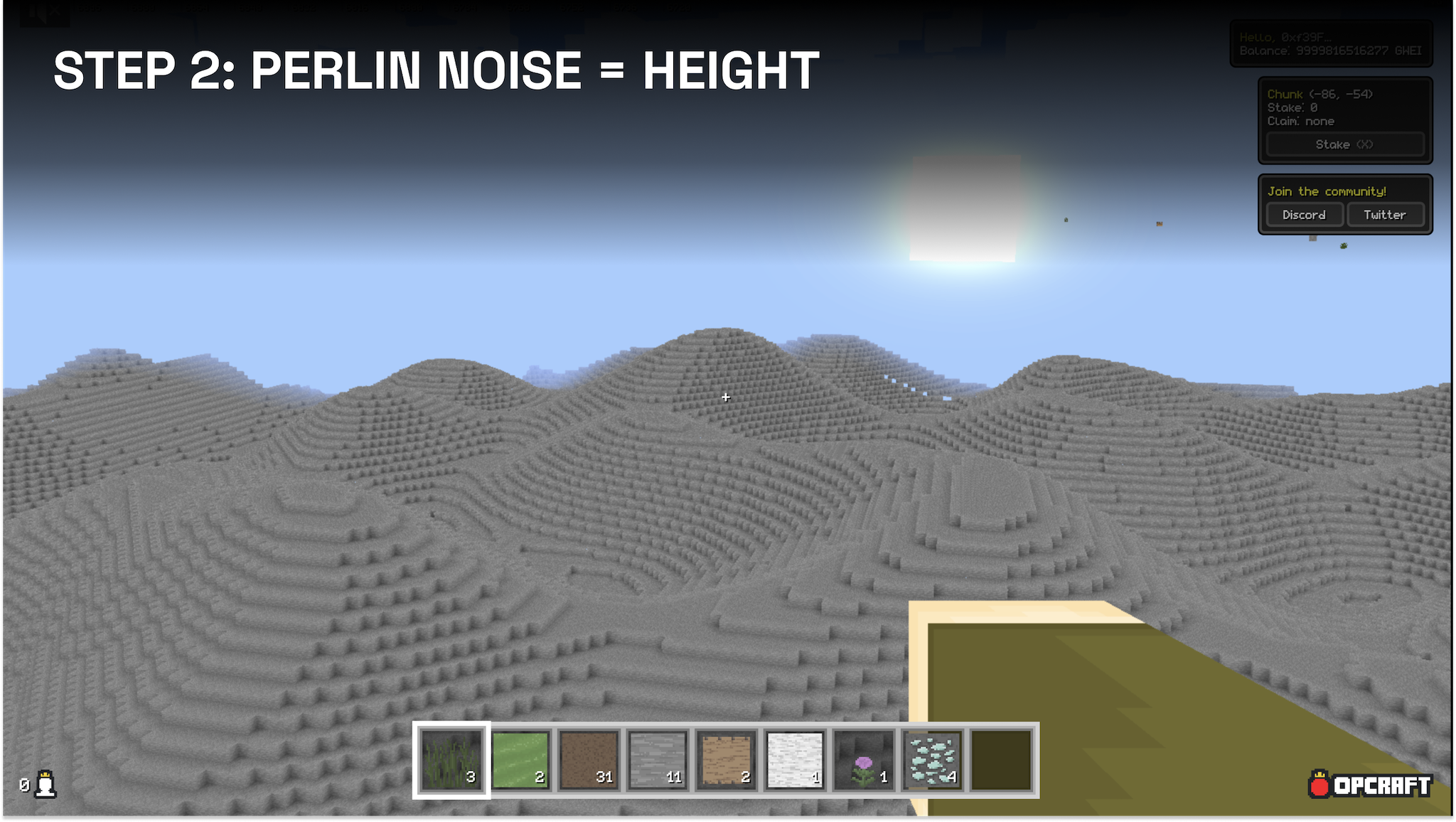 Making of OPCraft (Part 2): On-chain procedural terrain generation