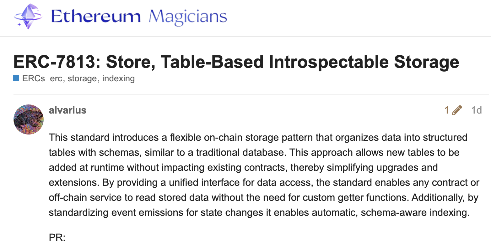 The MUD Store ERC on the Ethereum Magicians Forum